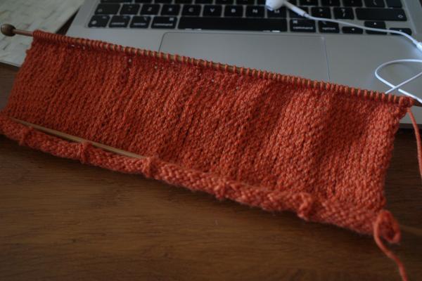 Pumpkin on needles