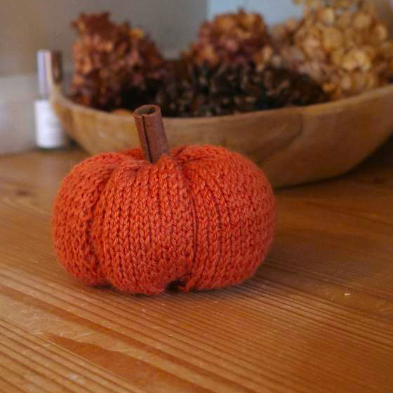 Finished knitted Pumpkin